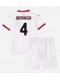 AC Milan Ismael Bennacer #4 Venkovní dres pro děti 2024-25 Krátký Rukáv (+ trenýrky)